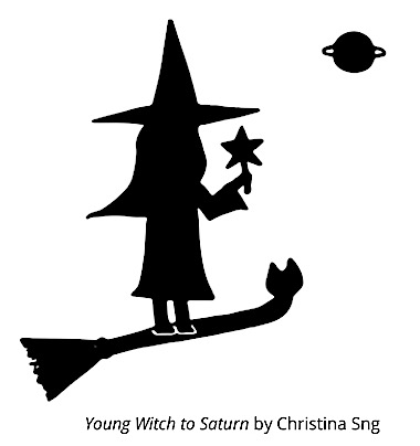 Young Witch to Saturn by Christina Sng